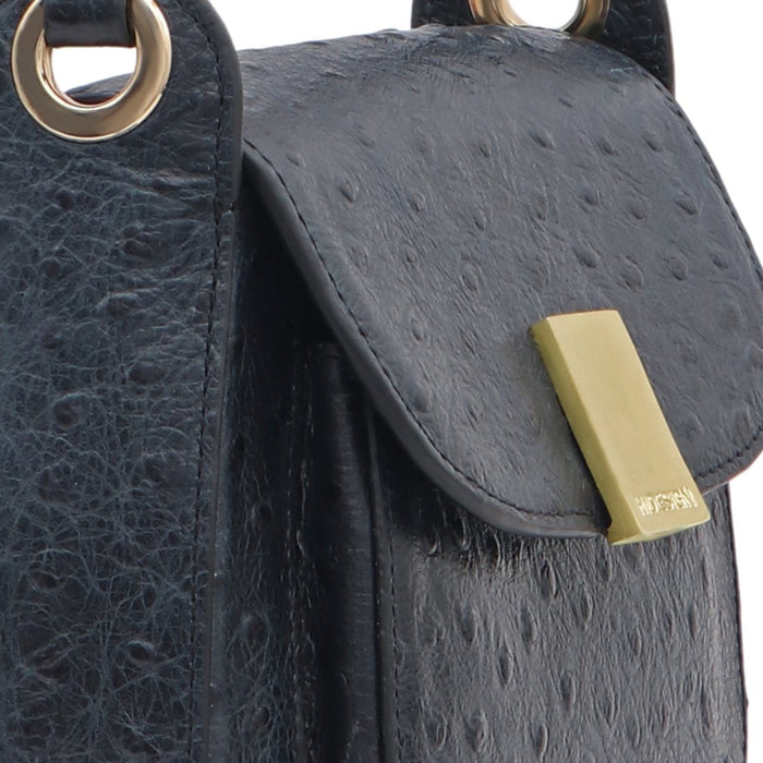 Gatwick-02 Blue Leather Crossbody