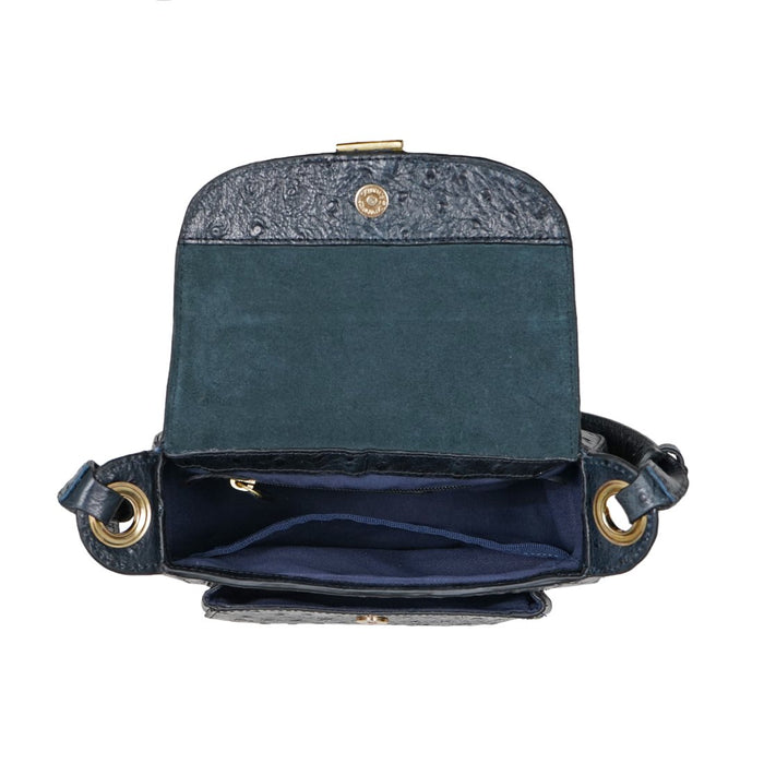 Gatwick-02 Blue Leather Crossbody