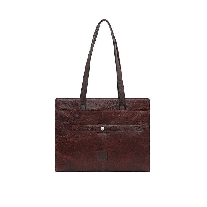 Gatwick-04 Brown Leather Laptop Bag