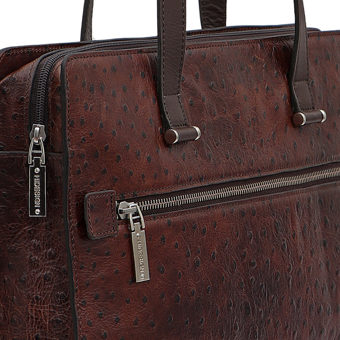 Gatwick-04 Brown Leather Laptop Bag
