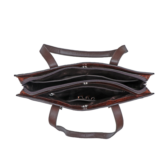 Gatwick-04 Brown Leather Laptop Bag