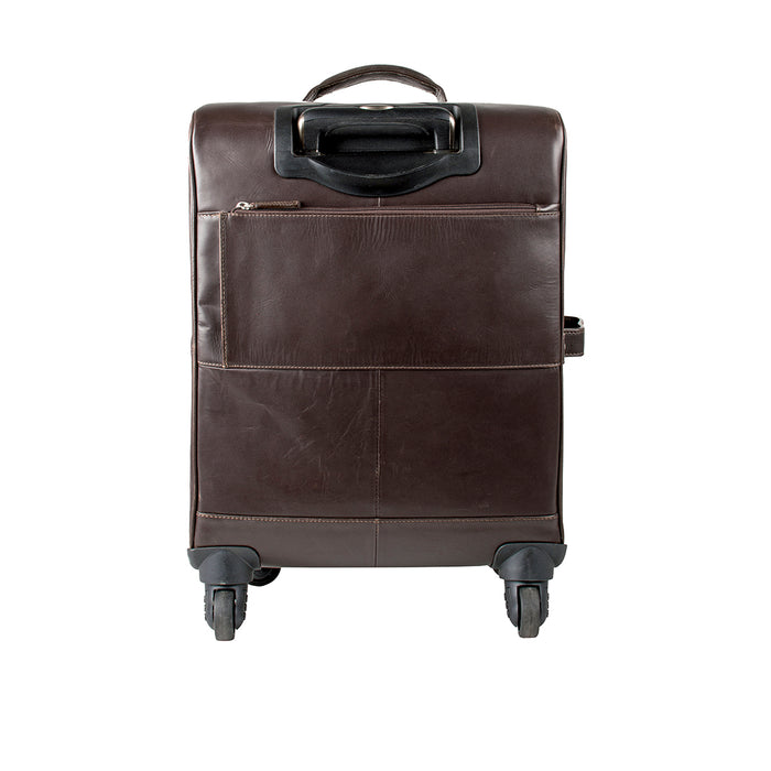 Gear 02 Brown Leather Trolley Bag