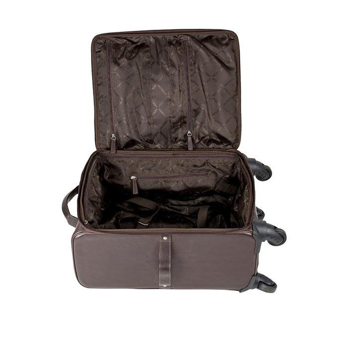Gear 02 Brown Leather Trolley Bag