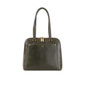 Geisha 02 Olive Leather Shoulder Bag