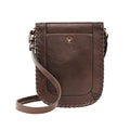 Geisha 03 Dark Brown Leather Sling Bag