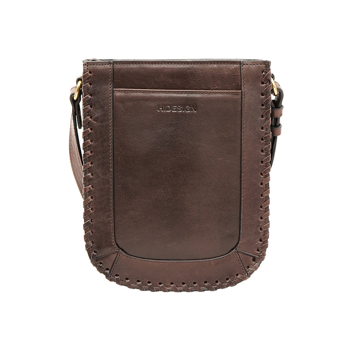 Geisha 03 Dark Brown Leather Sling Bag