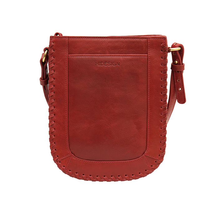 Geisha 03 Red Leather Sling Bag