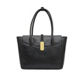 Geisha 04 Black Leather Laptop Bag