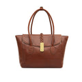 Geisha 04 Tan Leather Laptop Bag