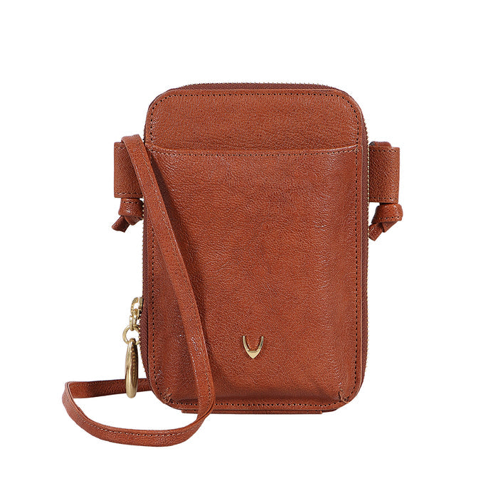 Geisha W1 Tan Leather Sling Wallet