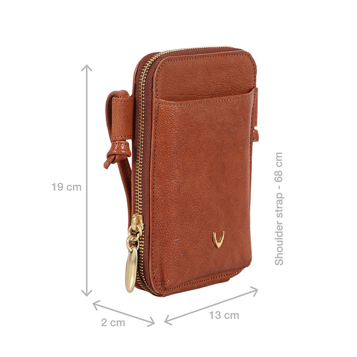 Geisha W1 Tan Leather Sling Wallet