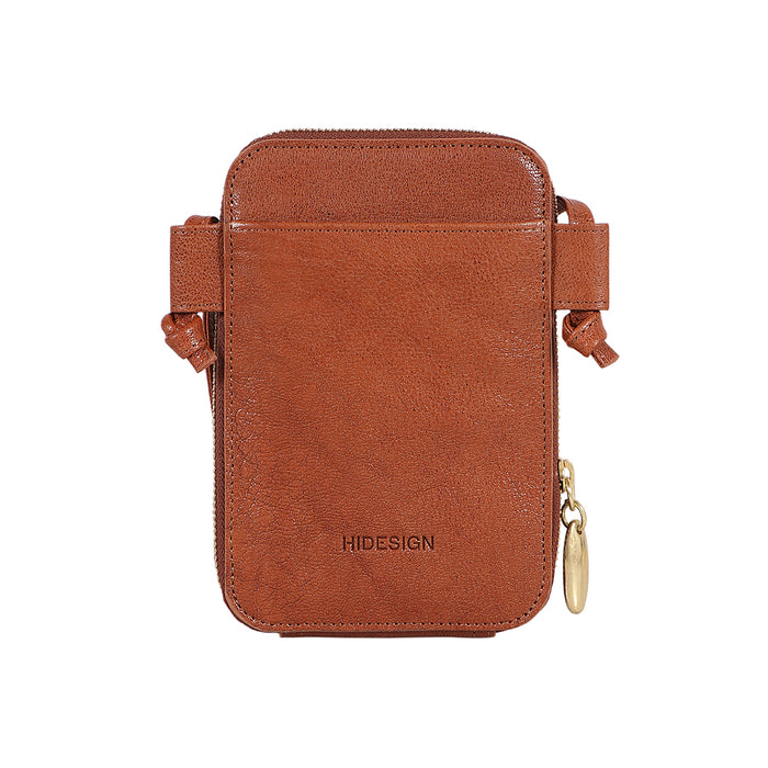 Geisha W1 Tan Leather Sling Wallet