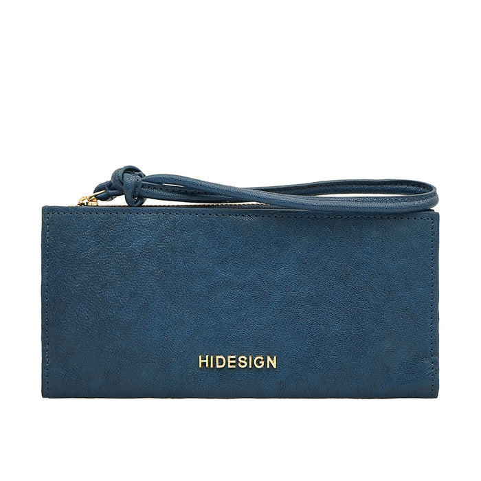 Geisha W2 Blue Leather Bi-Fold Wallet