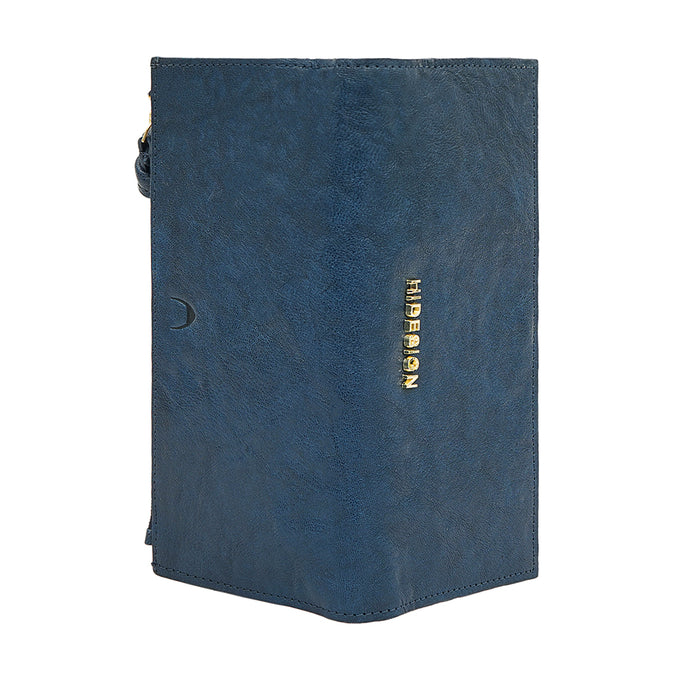 Geisha W2 Blue Leather Bi-Fold Wallet