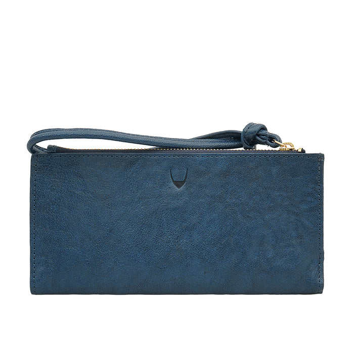 Geisha W2 Blue Leather Bi-Fold Wallet