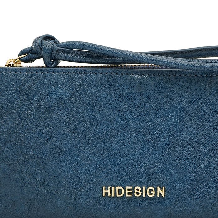 Geisha W2 Blue Leather Bi-Fold Wallet