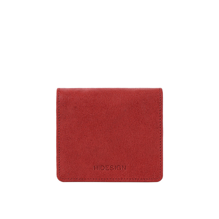 Geisha W3 Red Leather Sling Wallet
