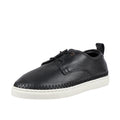 Geneva Men's Black Leather Lace Up Shoes