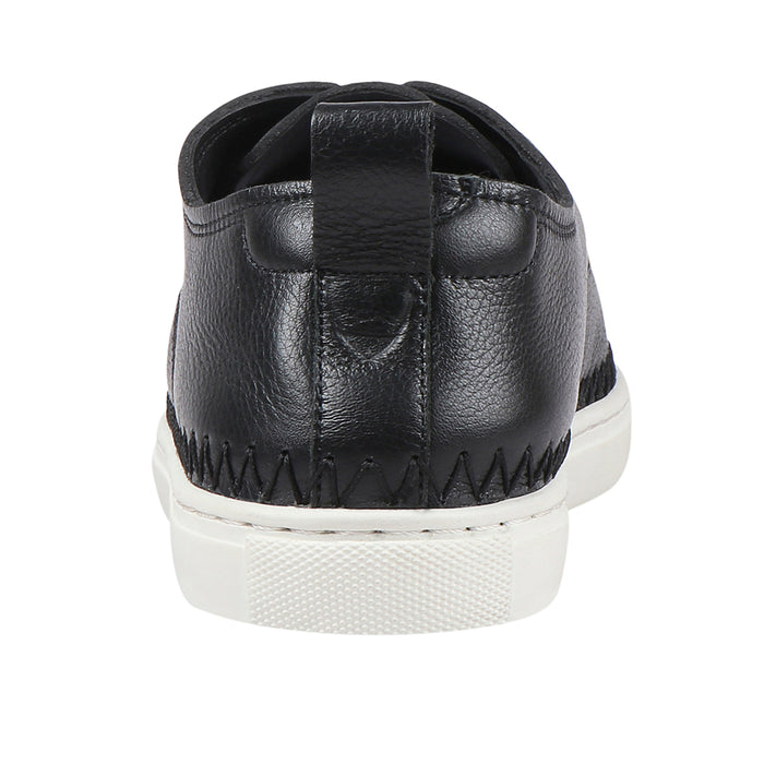 Geneva Men's Black Leather Lace Up Shoes