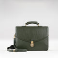 Gi First Green Leather  Briefcase