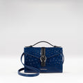 Gigi 01 Blue Leather Sling Bag