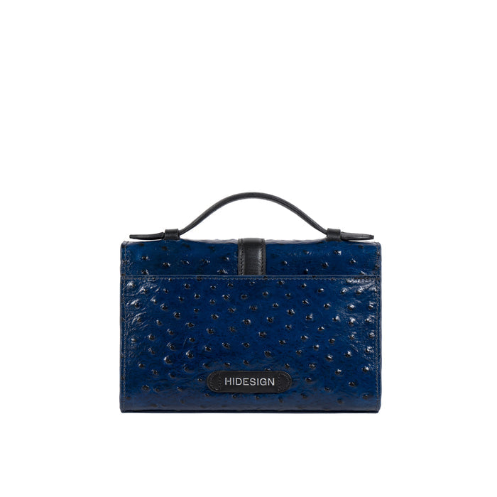 Gigi 01 Blue Leather Sling Bag