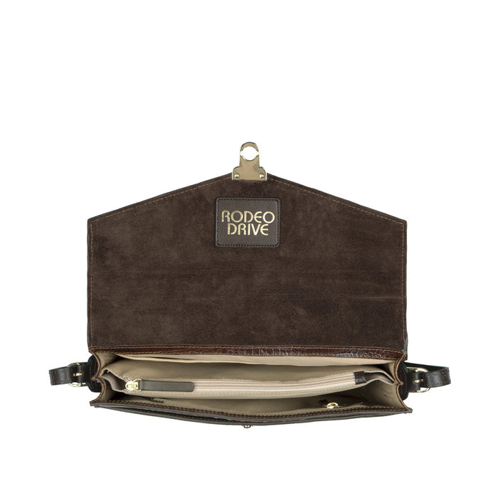 Gigi 02 Brown Leather Shoulder Bag