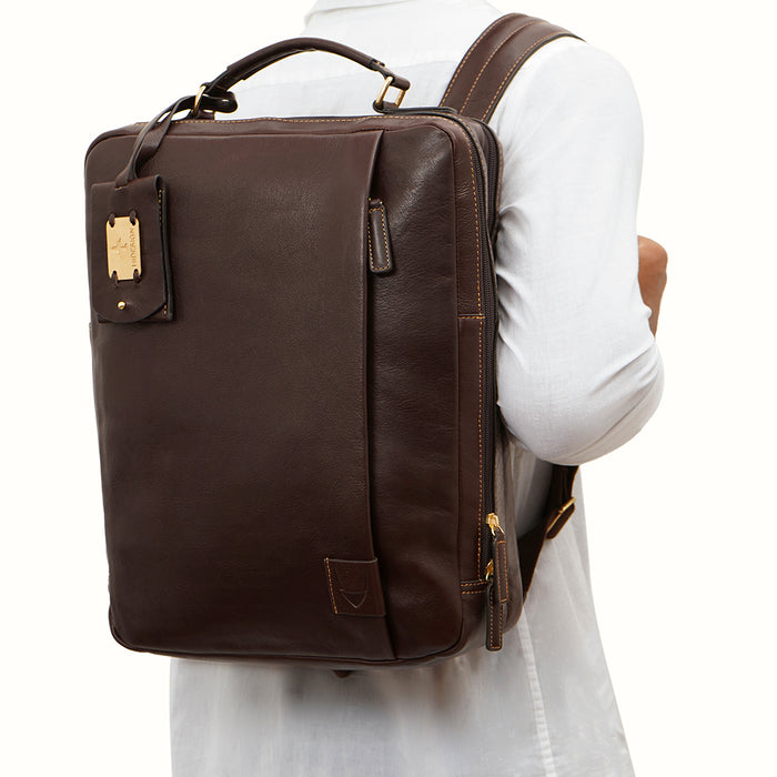 Gitano 02 Brown Leather  Backpack