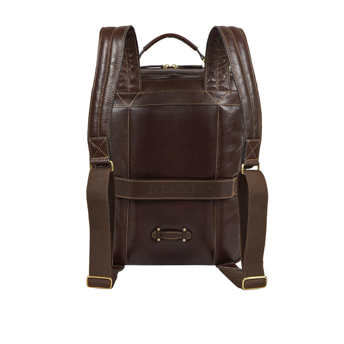 Gitano 02 Brown Leather  Backpack