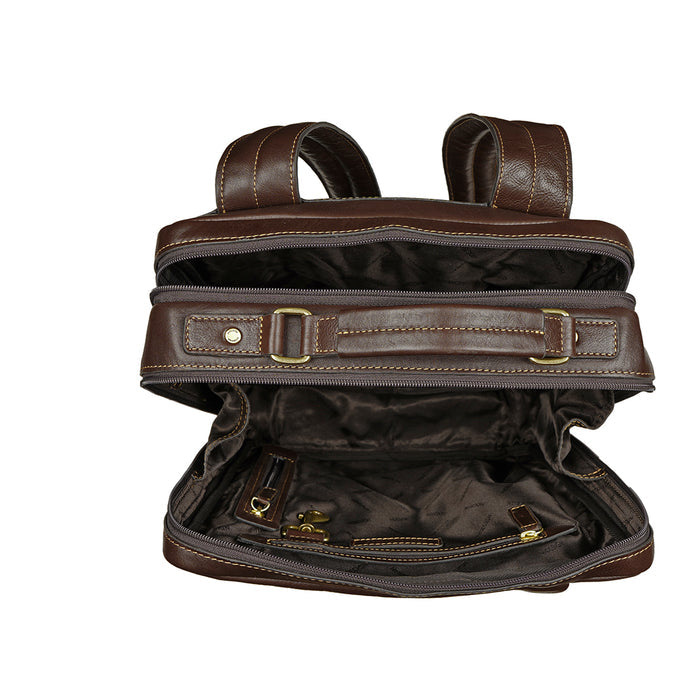 Gitano 02 Brown Leather  Backpack