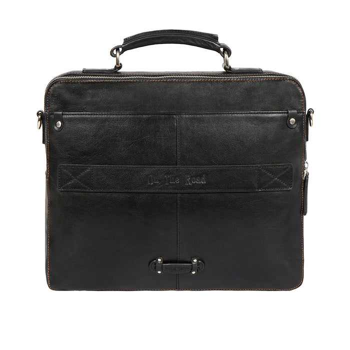 Gitano 03 Black Leather  Briefcase