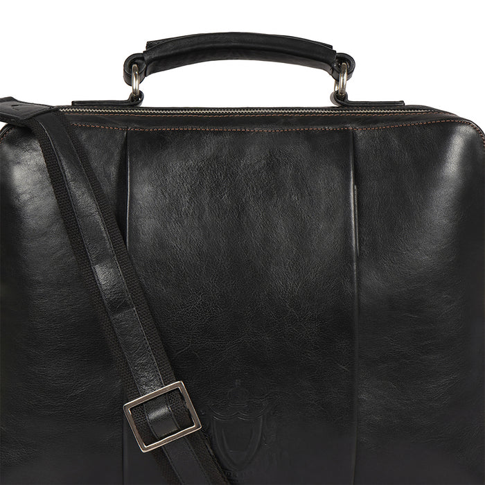 Gitano 03 Black Leather  Briefcase