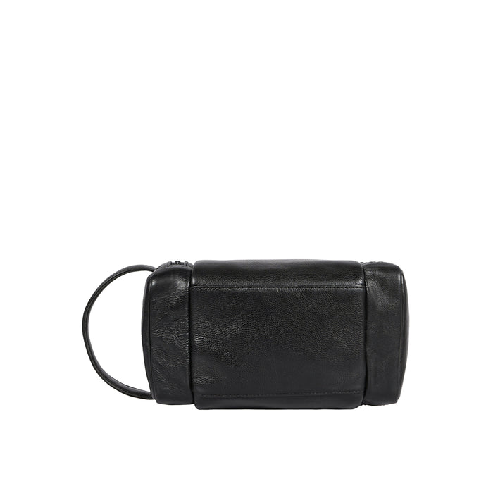 Gitano W1 Black Leather Wash Bag