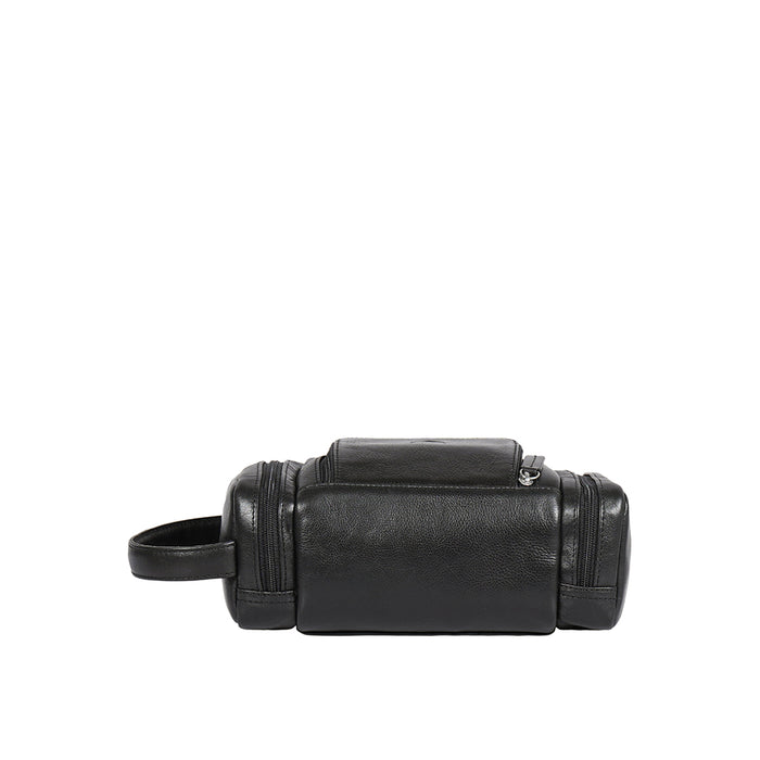 Gitano W1 Black Leather Wash Bag