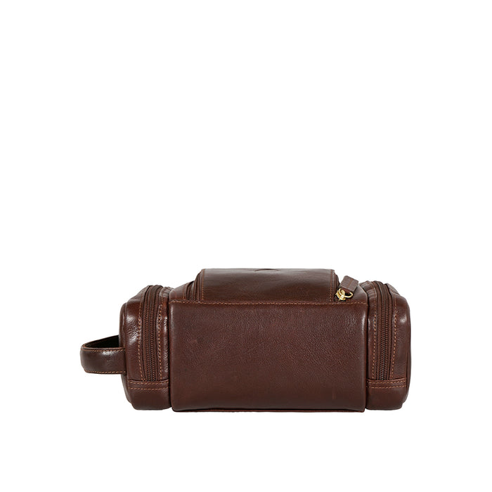 Gitano W1 Tan Leather Wash Bag
