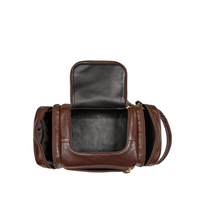 Gitano W1 Tan Leather Wash Bag