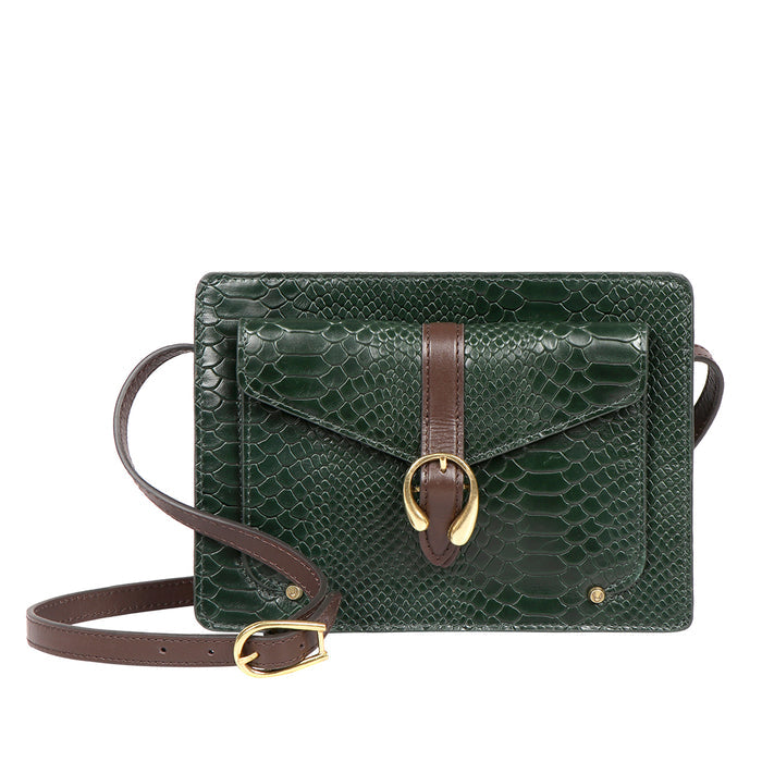 Glendale Green Leather Sling Bag