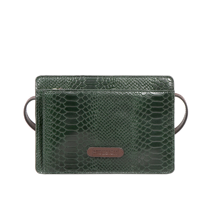 Glendale Green Leather Sling Bag