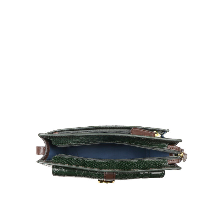 Glendale Green Leather Sling Bag