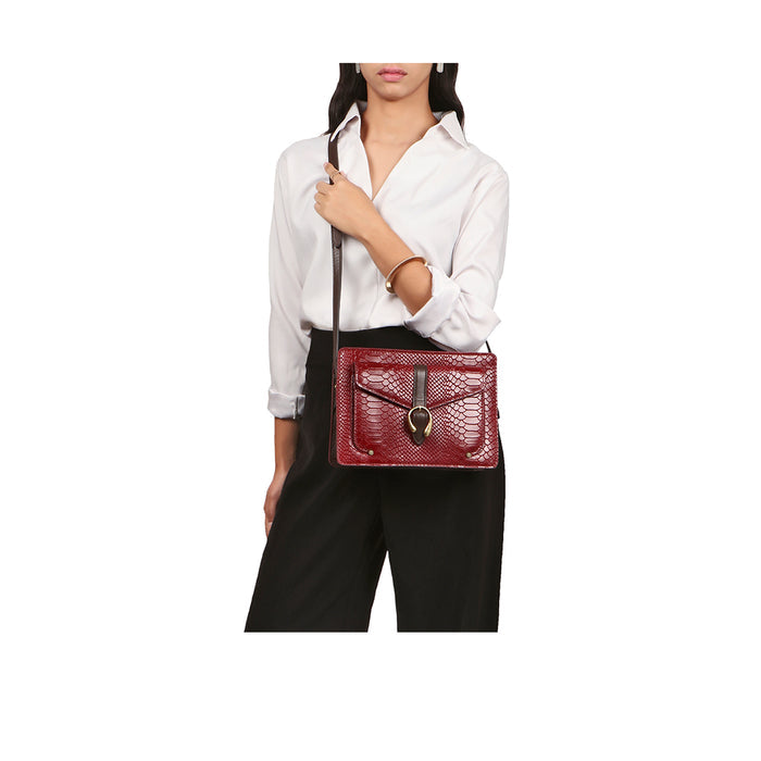 Glendale Marsala Leather Sling Bag