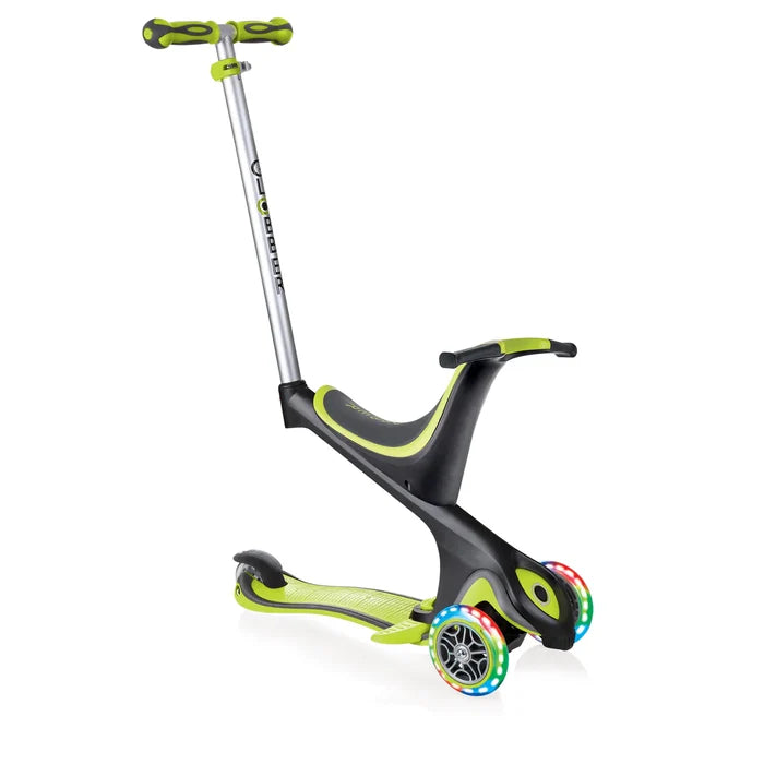 Globber - Scooter EVO 5 in 1 W/Lights Green