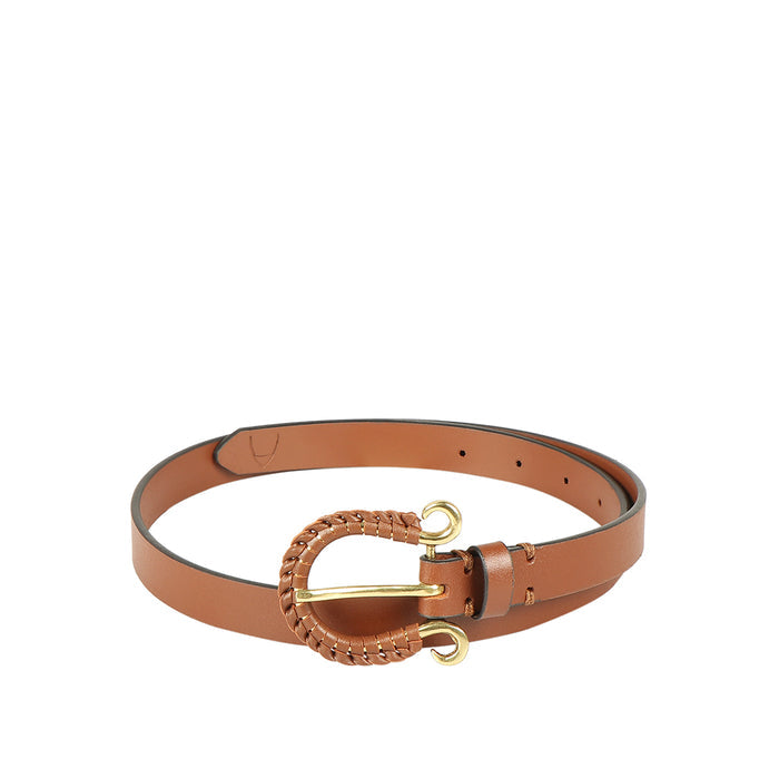 Gogo Women's Tan Non Reversible Leather Belt