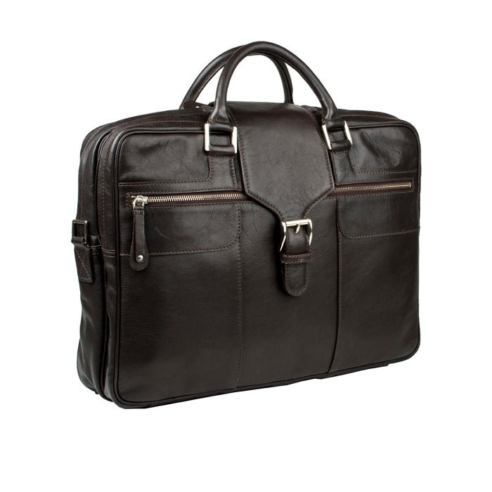 Golf 02 Brown Leather  Briefcase