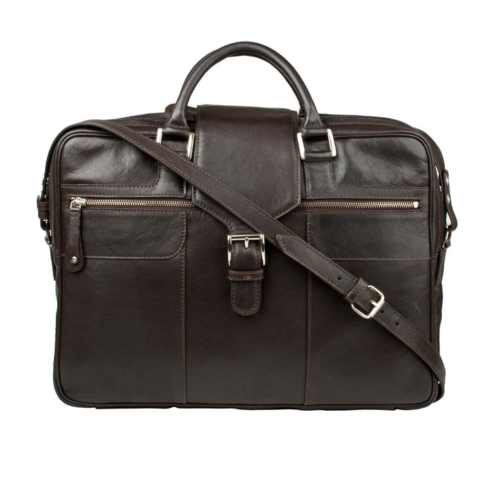Golf 02 Brown Leather  Briefcase