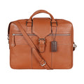 Golf 02 Tan Leather  Briefcase