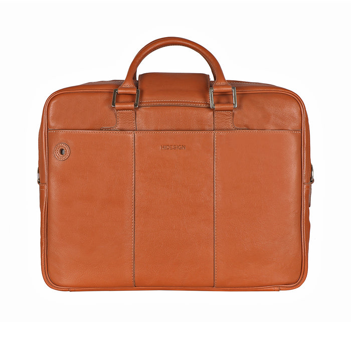Golf 02 Tan Leather  Briefcase