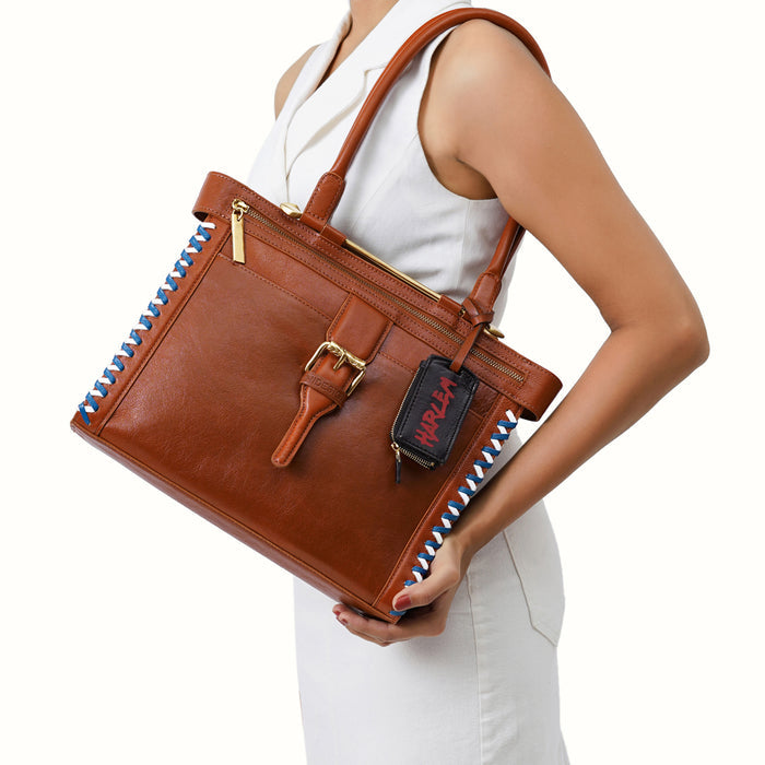 Gracie 01 Brown Leather Shoulder Bag