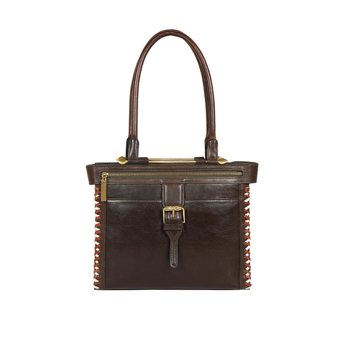 Gracie 01 Green Leather Shoulder Bag
