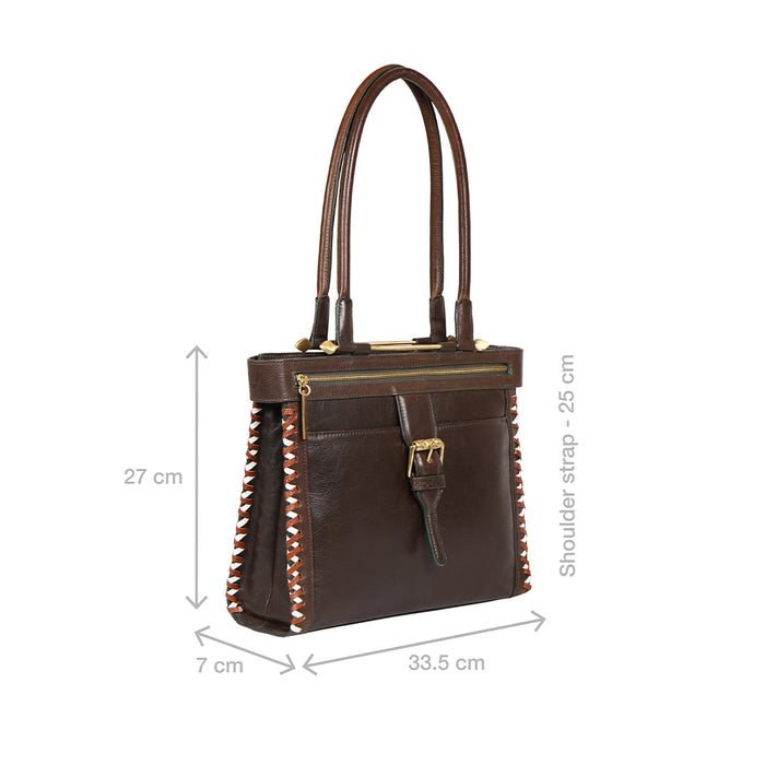Gracie 01 Green Leather Shoulder Bag