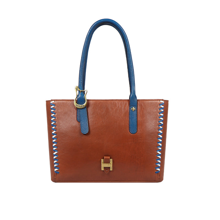 Gracie 02 Brown Leather Tote Bag